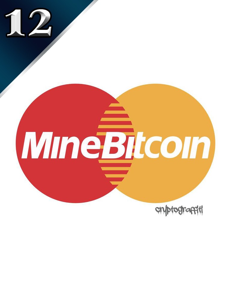 Curio Card #12 artwork: Mine Bitcoin by Cryptograffiti.